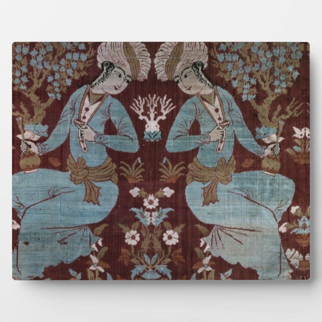 Isfahan style panel, Persian, 17th century (silk) Plaque (Front)