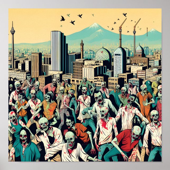 Isfahan with zombies - Persian (iran) design Poster (Front)