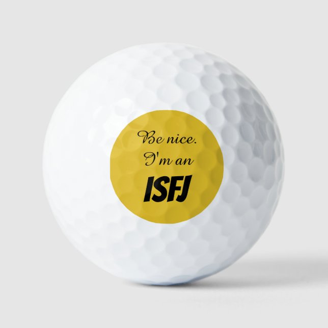 ISFJ Golf Balls (Front)