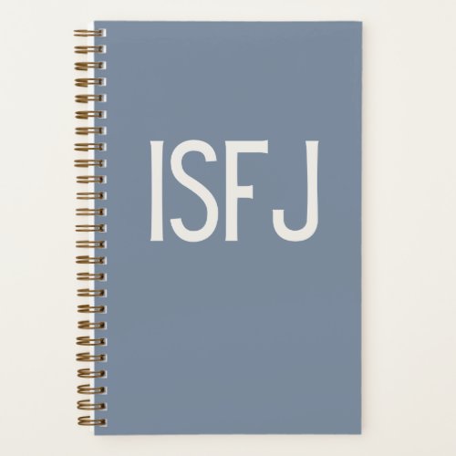 ISFJ Personalized Blue Journal Notebook
