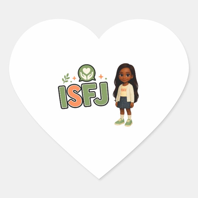 ISFJ — The Guardian of Harmony Heart Sticker (Front)