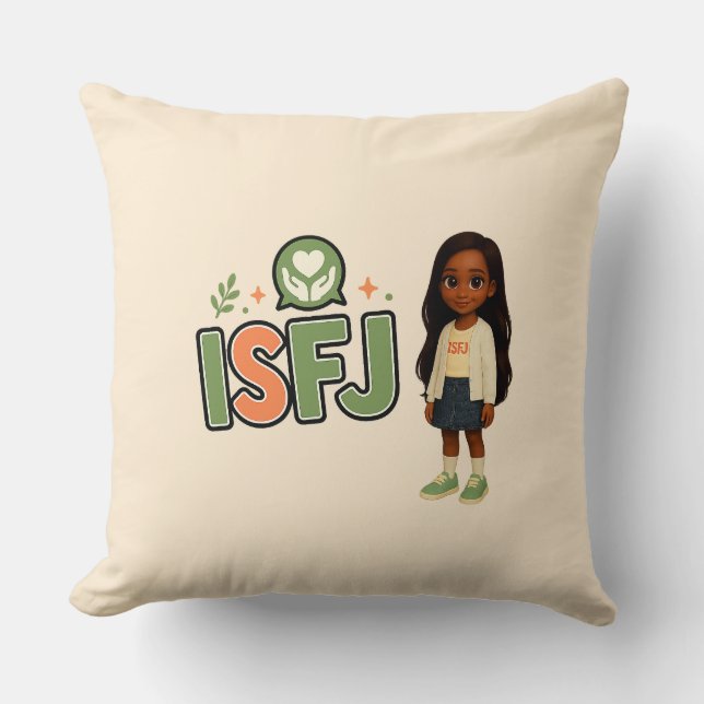 ISFJ — The Guardian of Harmony Throw Pillow (Front)