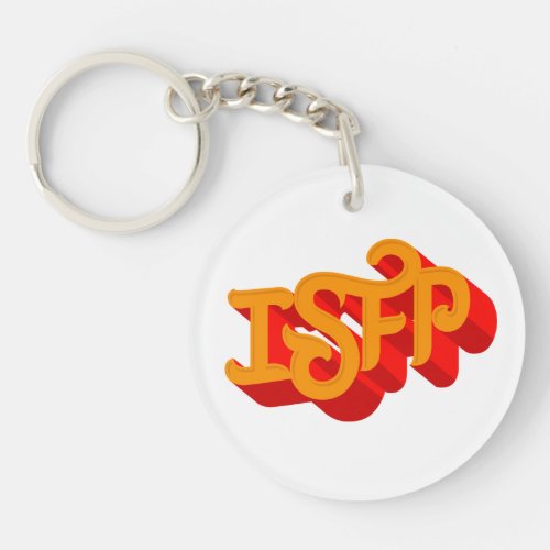 ISFP personality type beautiful design type Keychain