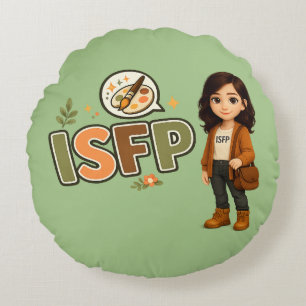 ISFP — The Free Artist Round Pillow