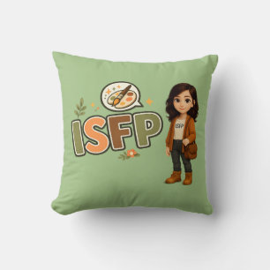 ISFP — The Free Artist Throw Pillow
