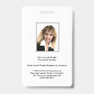 Ishah Laurah Wright Academy And University Badge