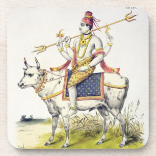 Ishana or Shiva, engraved by C. de Motte (1785-183 Drink Coaster