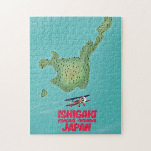 Ishigaki Okinawa Japan map Jigsaw Puzzle