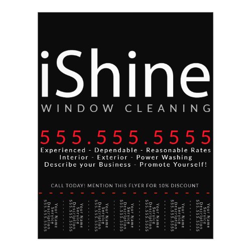 iShine House Cleaning Window Cleaning Power Wash Flyer