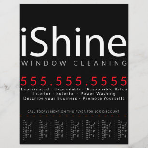 iShine. House Cleaning Window Cleaning Power Wash Flyer