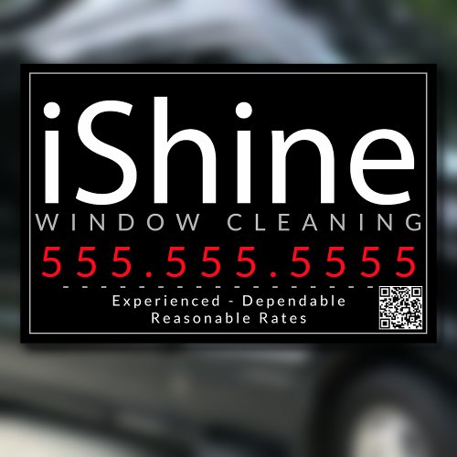 iShine Window Cleaning Power Wash House Cleaning Car Magnet