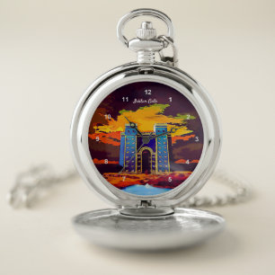Ishtar gate Pocket Watch
