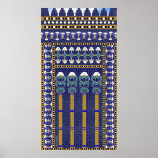 Ishtar Gate Wall of Flowers Print