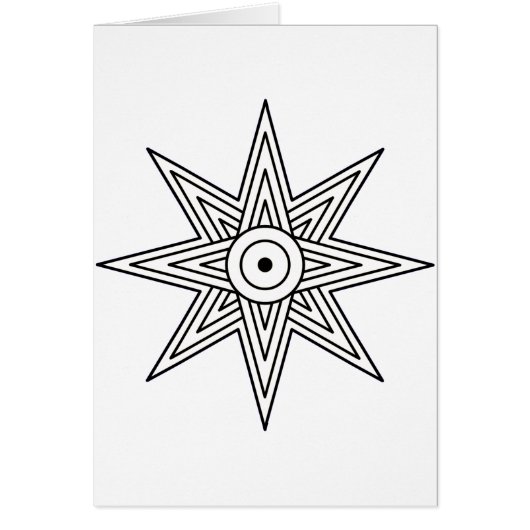 Ishtar star symbol cards (Front)