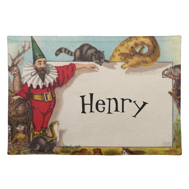 Isidore the Elf & his Animals Placemats (Front)