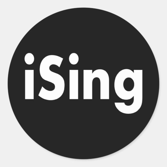 iSing Classic Round Sticker
