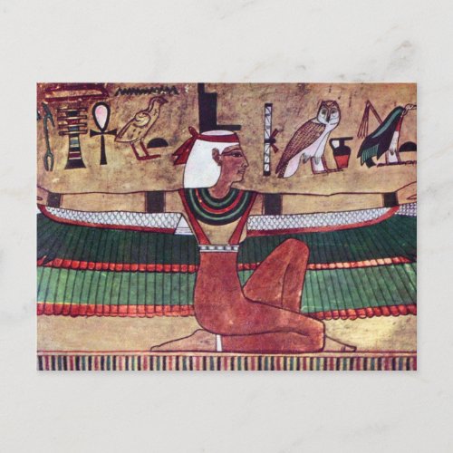 isis Ancient Egypt Holiday Postcard