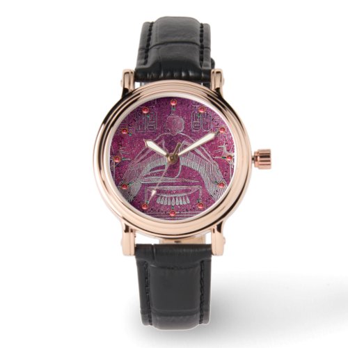 ISISAntique Egyptian Goddess Purple White Watch