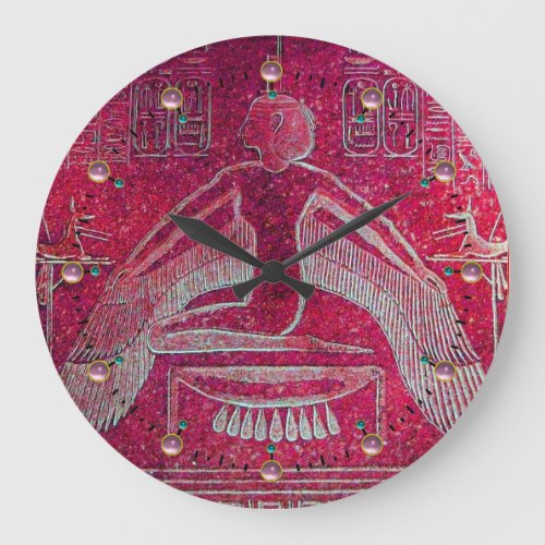 ISIS Antique Red Large Clock