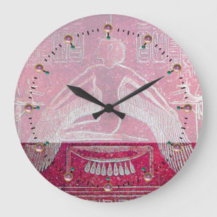 ISIS, Antique Red Pink Large Clock