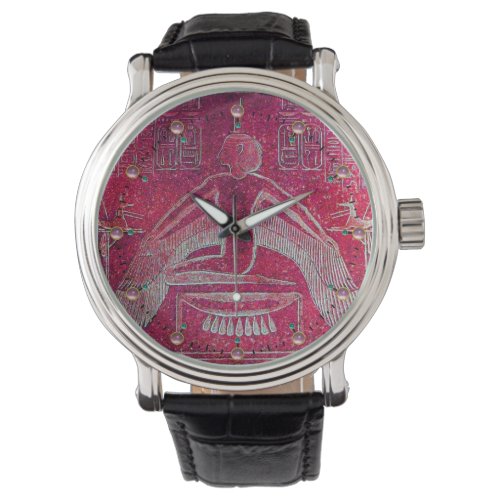 ISISEgyptian Goddess Antique Red Pink Watch