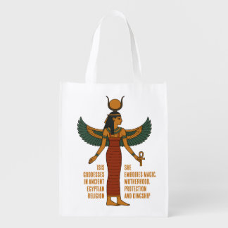 Isis God - Ancient Egyptian History Grocery Bag