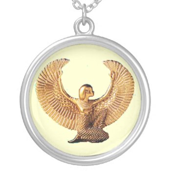 Isis Silver Plated Necklace by angelworks at Zazzle
