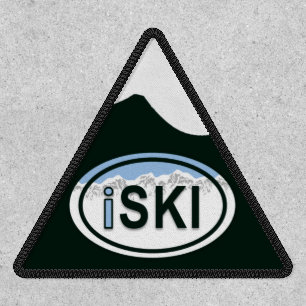 iSki Snowcapped Mountains Skiing Patch