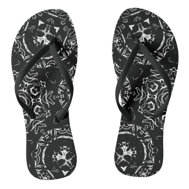 Isla De La Muerte - Skull Bandana Print Flip Flops (Footbed)