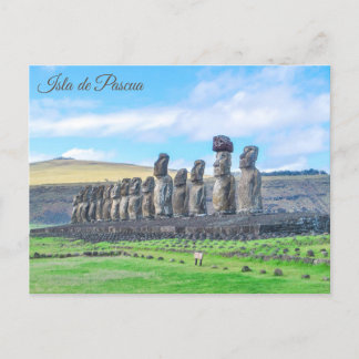 Isla de Pascua, (Easter Island), Chile Postcard