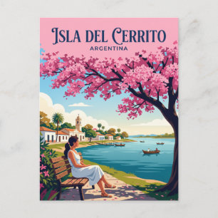 ISLA DEL CERRITO ARGENTINA POSTCARD