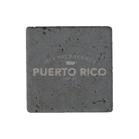 Isla Del Encanto, Puerto Rico Map Stone Magnet