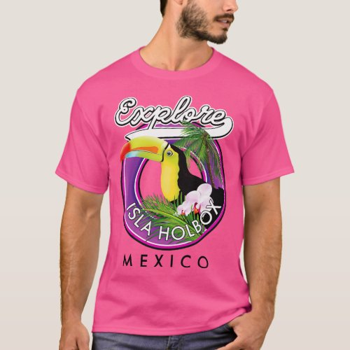 Isla Holbox Mexico travel patch T_Shirt