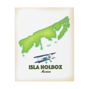 Isla Holbox Mexico travel poster