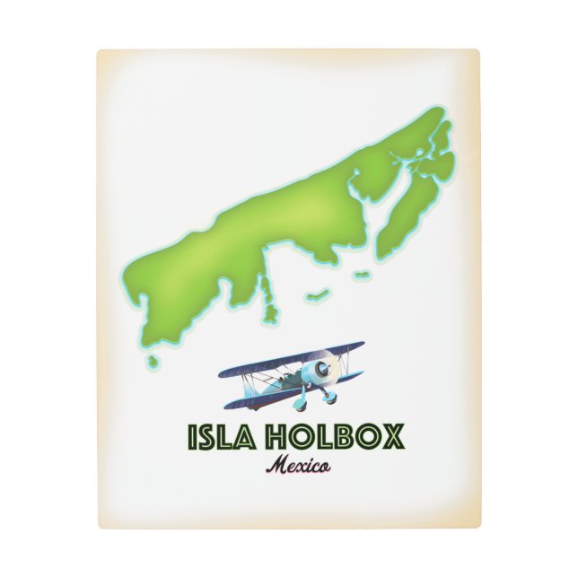 Isla Holbox Mexico travel poster (Front)