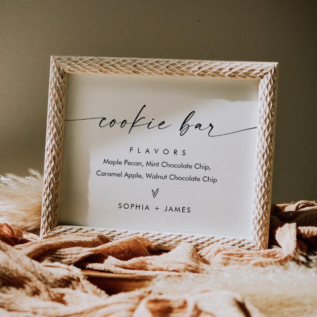 ISLA Minimalist Cookie Bar Wedding Favor Sign (Creator Uploaded)