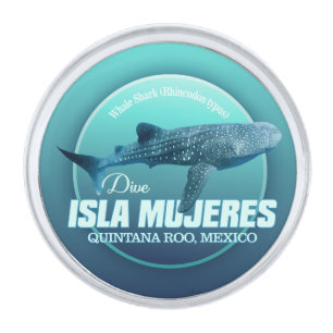 Isla Mujeres (DD2) Silver Finish Lapel Pin