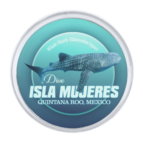 Isla Mujeres DD2 Silver Finish Lapel Pin