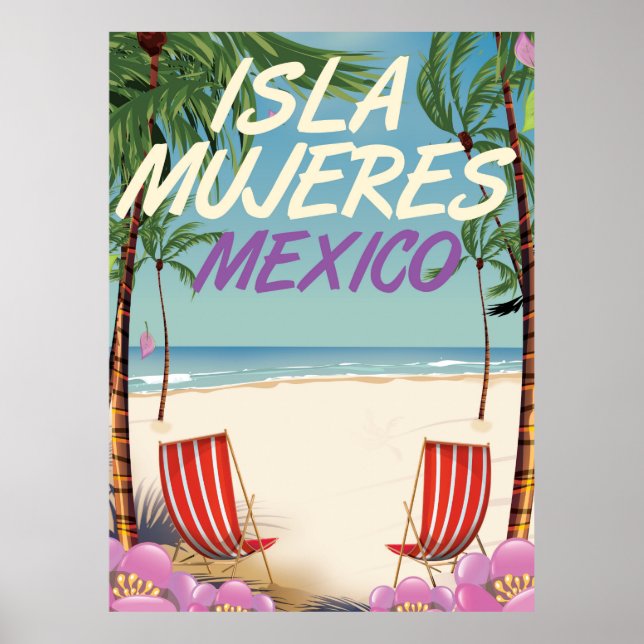 Isla Mujeres Mexico Beach poster (Front)