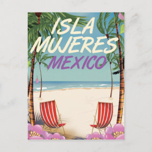 Isla Mujeres Mexico Beach poster Postcard