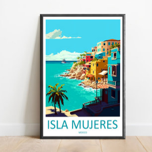 Isla Mujeres Travel Print Wall Art Isla Mujeres Wa