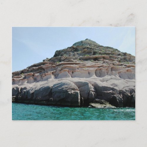 Isla Partida Sculpted Sandstone Baja California Su Postcard