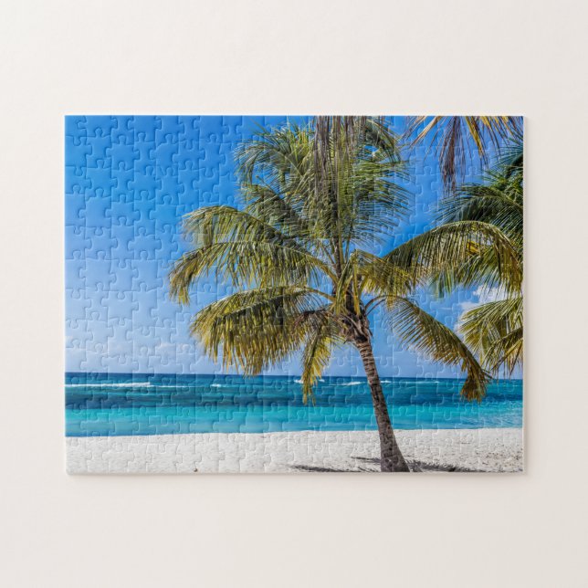 Isla Saona Beach Domenican Republic gift Poster Ho Jigsaw Puzzle (Horizontal)