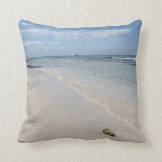 Isla Saona - Caribbean Beach Throw Pillow