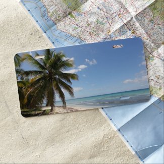 Isla Saona Caribbean Paradise Beach License Plate