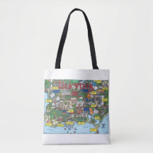 Isla Vista Map Tote Bag