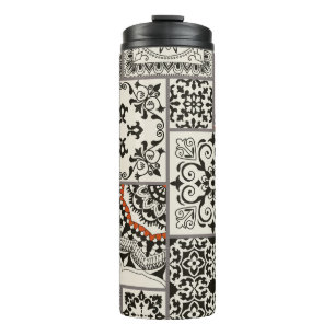 Islam Arabic Majolica Tiles Patchwork Thermal Tumbler