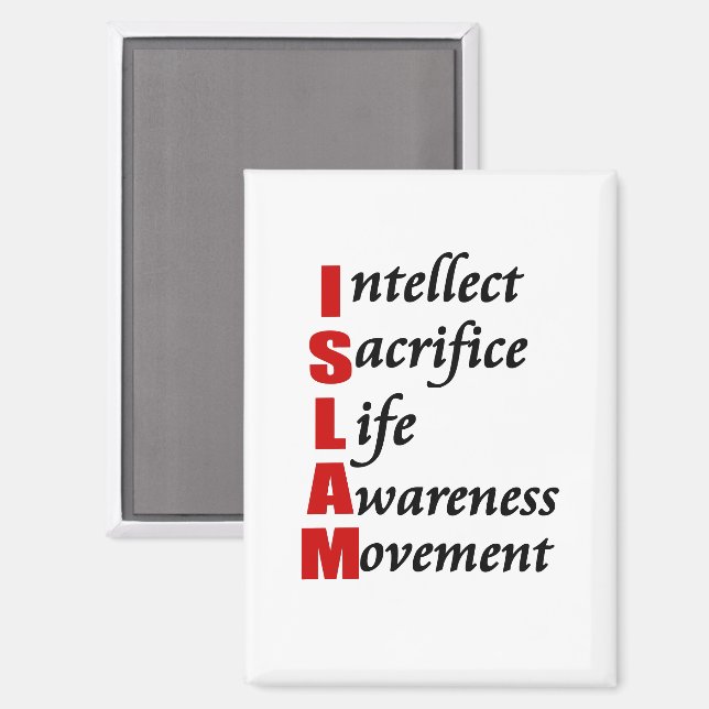 ISLAM Button Magnet (Front/Back)