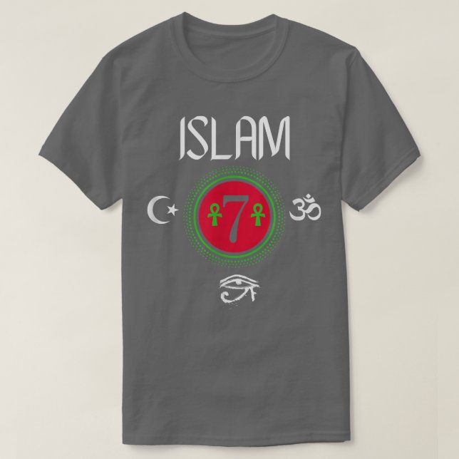 Islam - Gods and Earths Occult Science Allah 7  T-Shirt (Design Front)