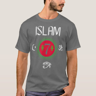 Islam - Gods and Earths Occult Science Allah 7 T-Shirt
